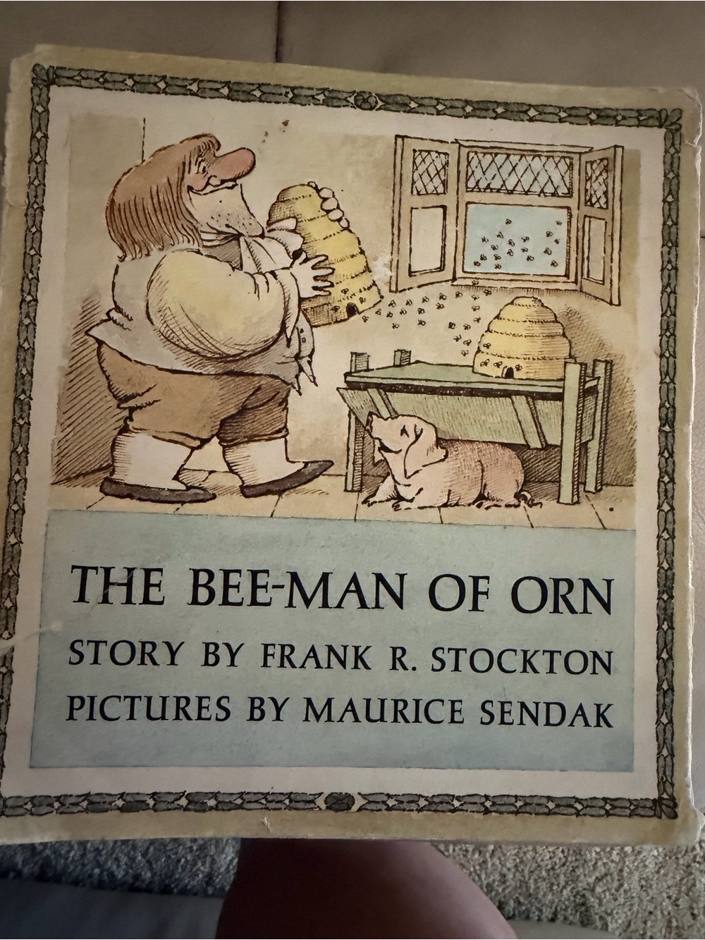 The Bee-Man of Orn Illustrated Book Cover - Maurice Sendak Artwork